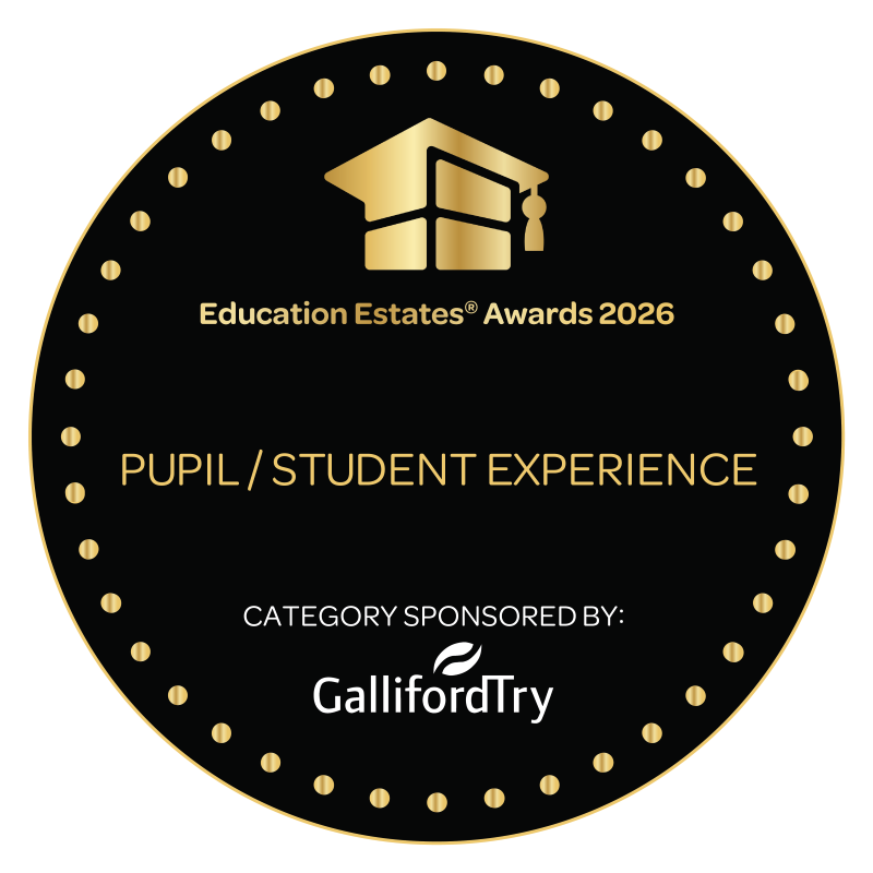 Education Estates® Awards 2026 – Pupil/Student Experience Award, category sponsored by Galliford Try