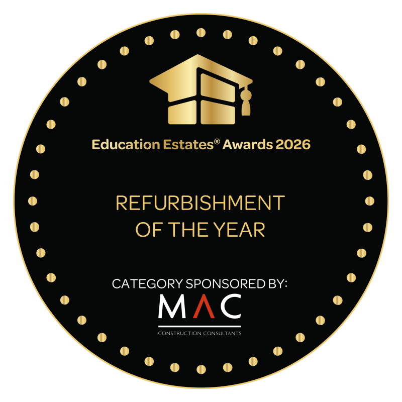 Education Estates® Awards 2026 – Refurbishment of the Year, category sponsored by MAC Construction Consultants