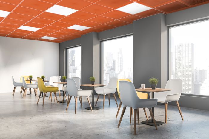 Metal mesh ceilings range expanded by Zentia