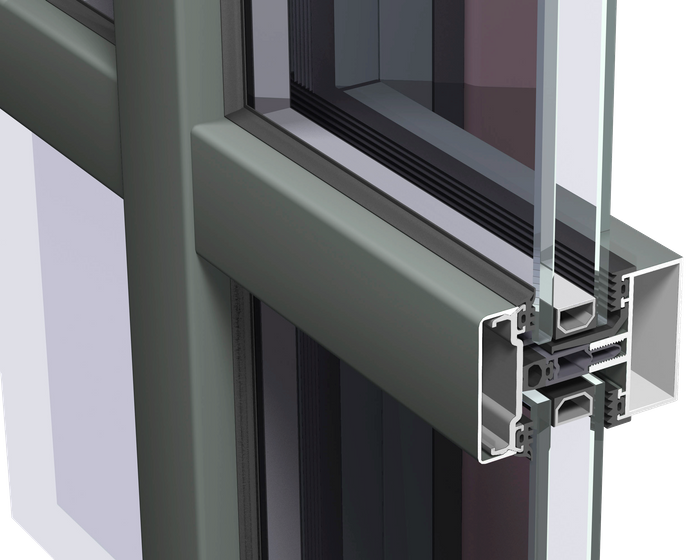 ConceptWall 50 (CW 50) Mullion Transom Curtain Wall