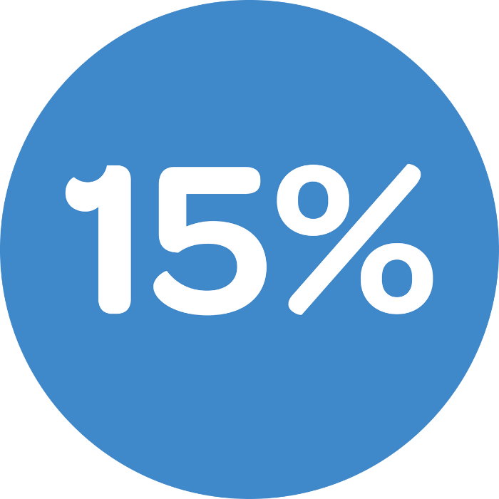 15%