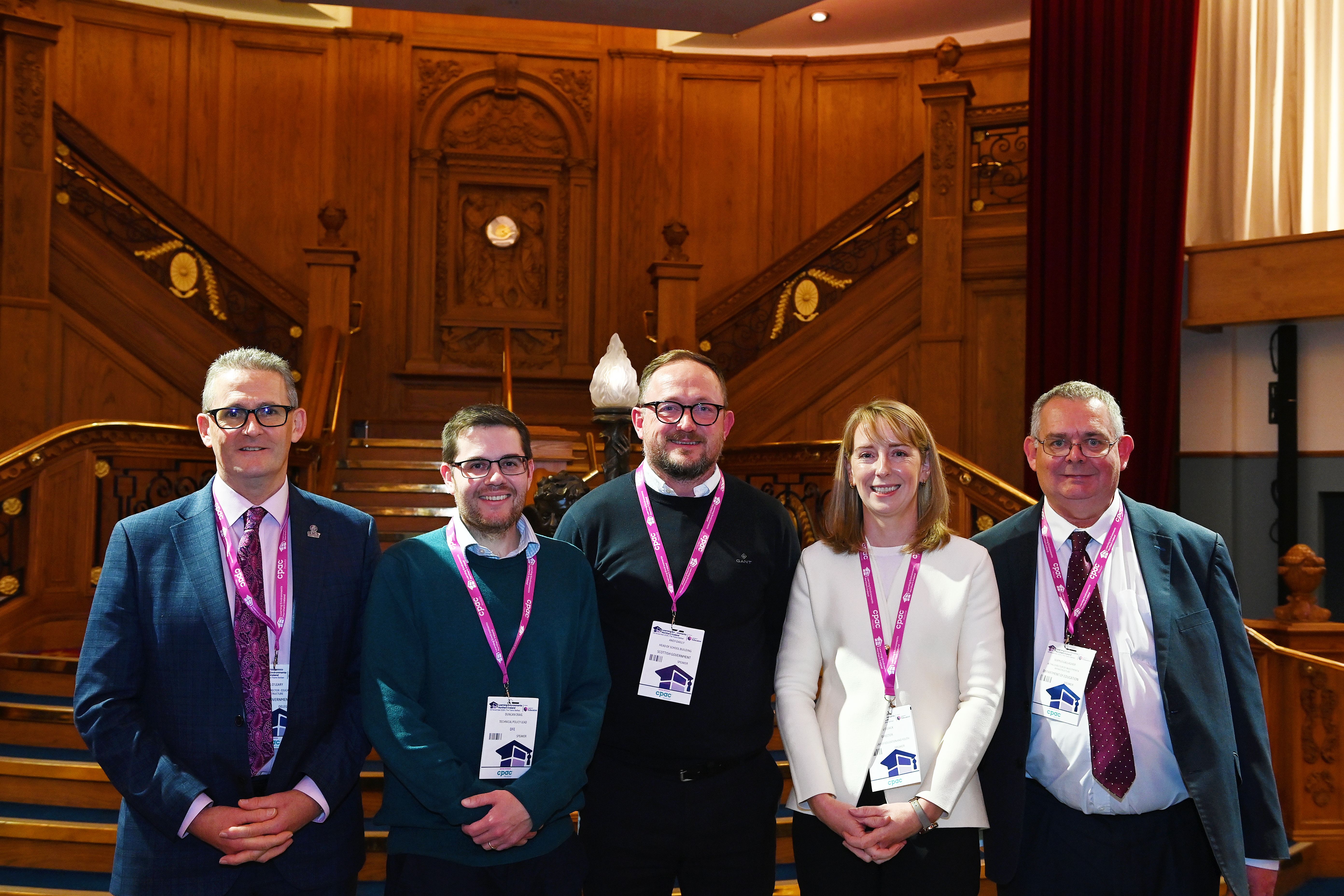 Government members from all all 5 nations at Learning Environments Northern Ireland 2025