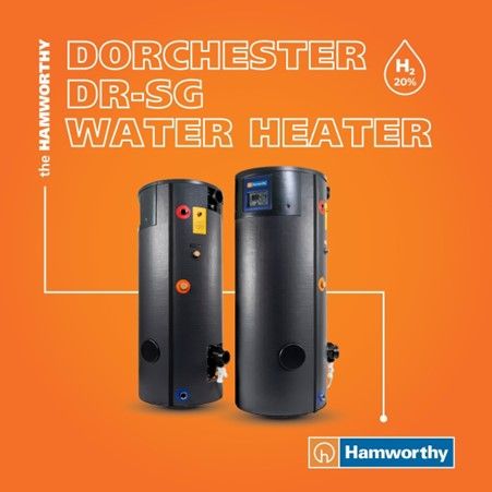 New Dorchester DR-SG stainless steel water heater from Hamworthy Heating