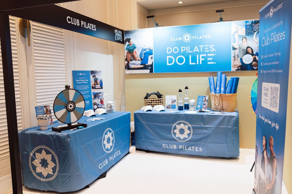 Club Pilates booth at The Pilates Journal Expo
