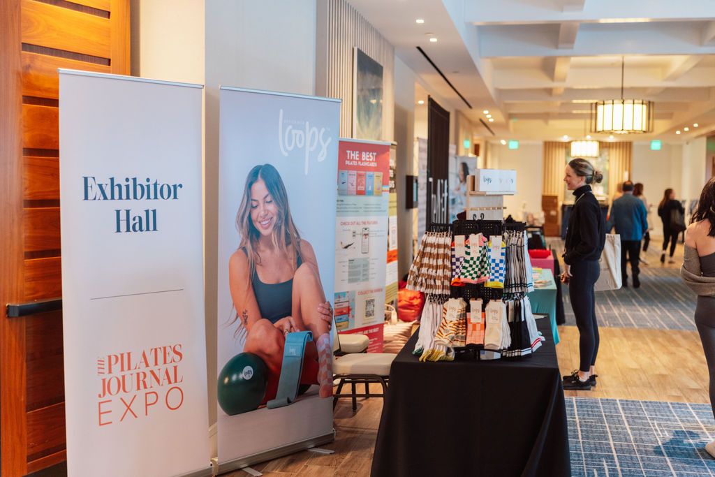 Table top booth at The Pilates Journal Expo