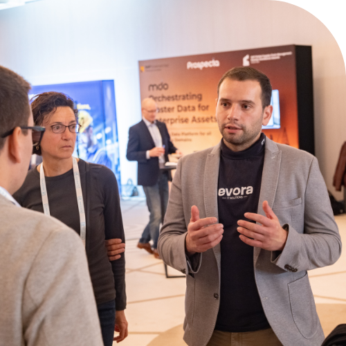 people standing chatting