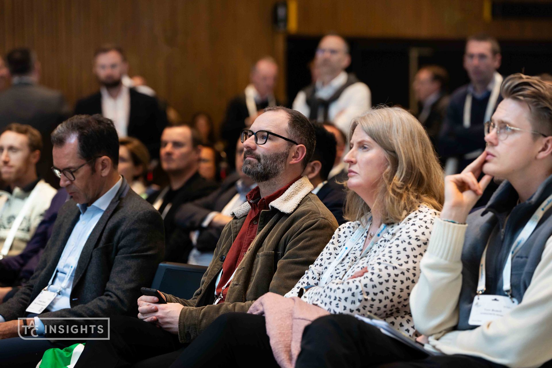 Engaged audience listening to a partner led demo in one of the events breakout microforums 
