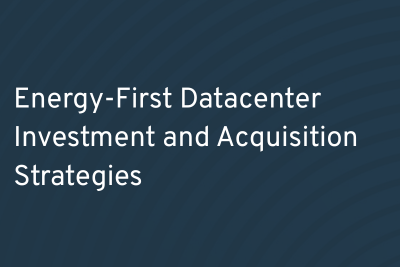 Energy-First Datacenters