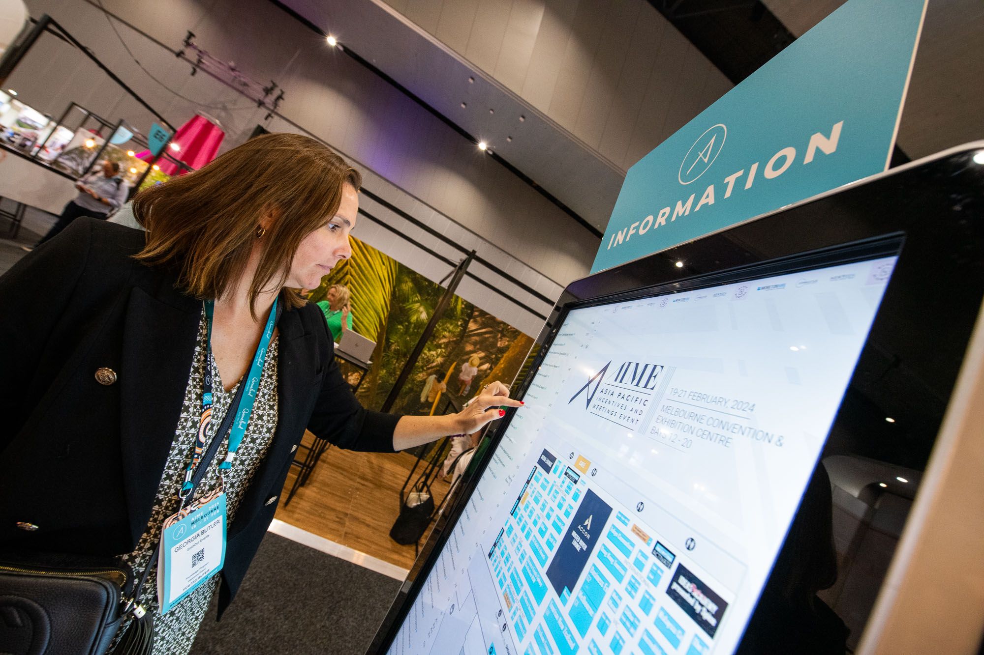 Digital floorplan at AIME