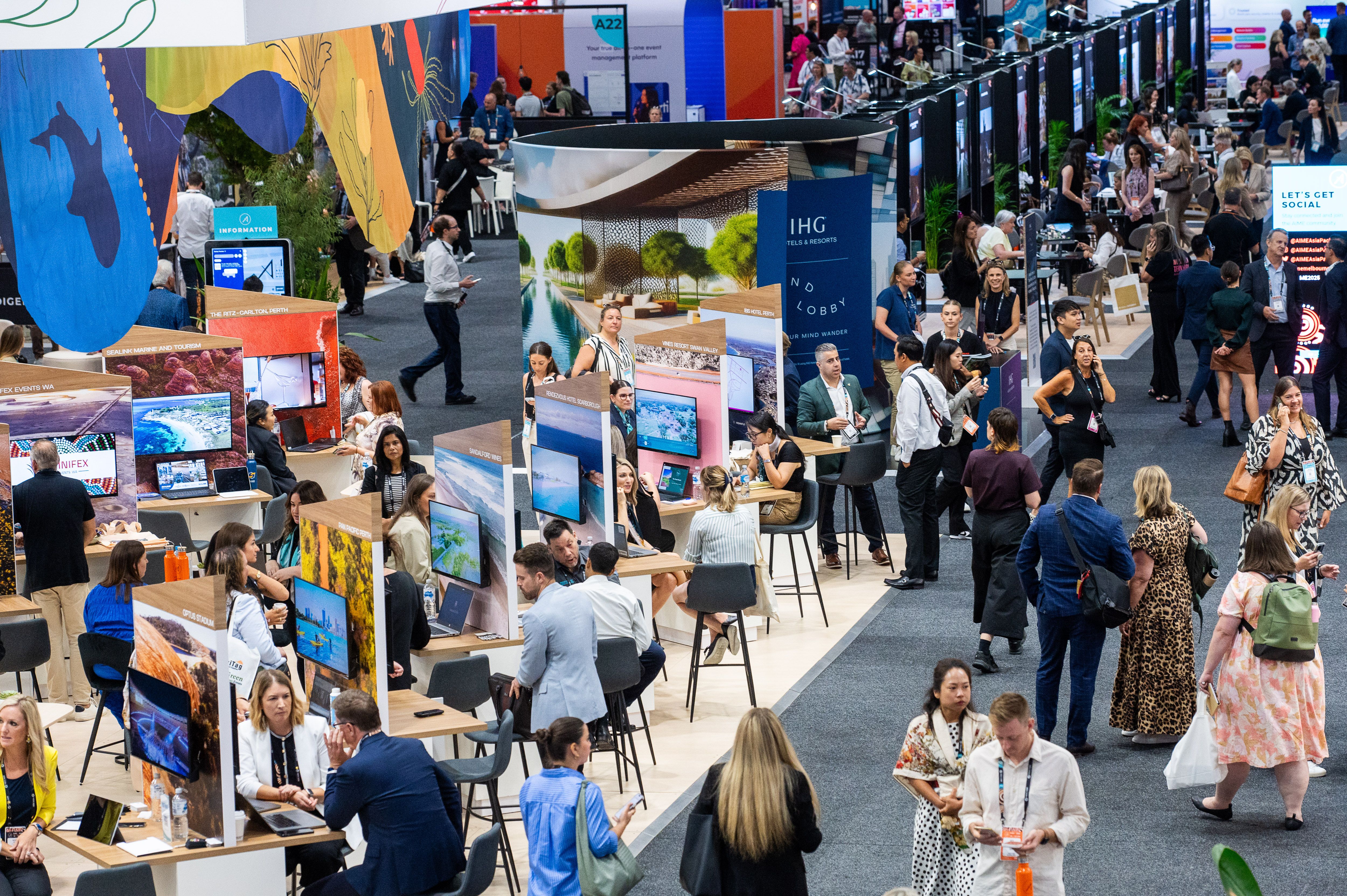 AIME trade show floor