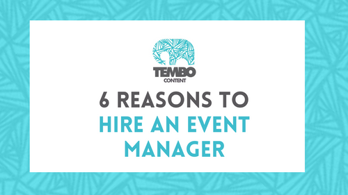 6 reasons to hire an event manager