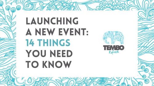 Launching a new event: 14 things you need to know