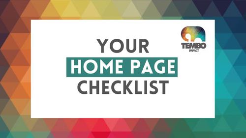 Your event website home page checklist