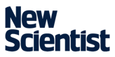 New Scientist logo, white background with New Scientist in a blue font