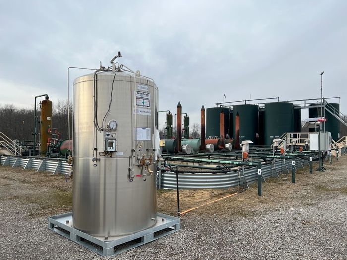 Eliminating Methane Venting from Pneumatics Using Liquid Nitrogen