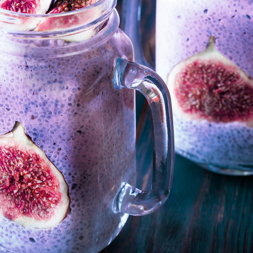 HASKAPA CHIA PUDDING WITH SLICED FIGS