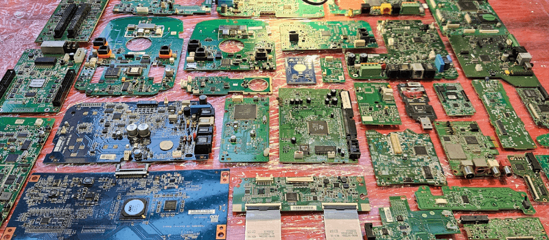 Collection of printed circuit board (PCB) samples