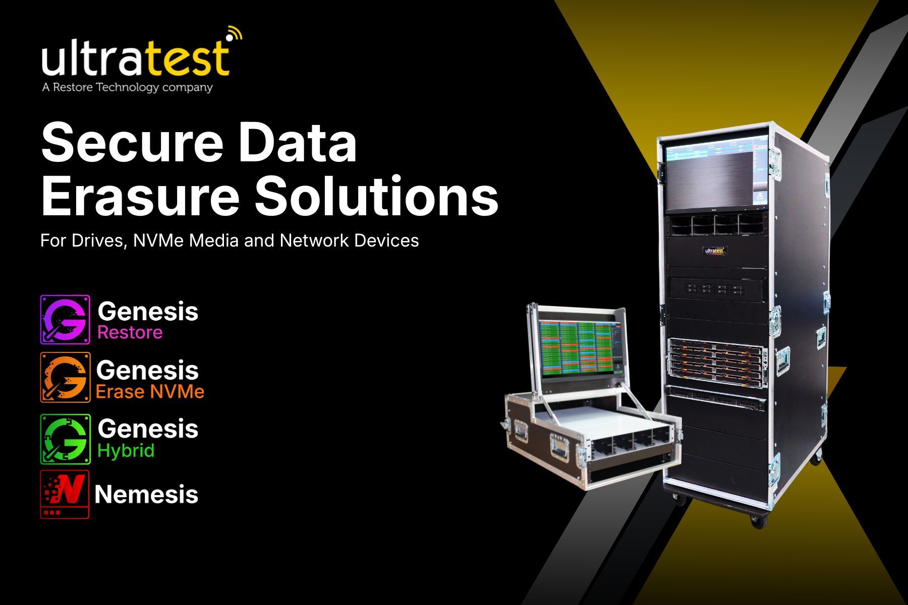 Ultratest Solutions to showcase data erasure solutions for drives, NVMe media, and network devices at E-Waste World Expo & Conference