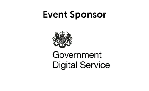 Government Digital Service - Event Sponsor