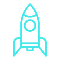 rocket growth icon