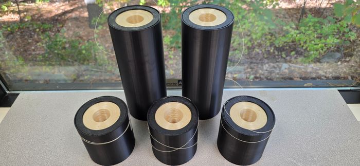 Drone, Aerostat Tethers and Fiber Optic Spools for Single Use