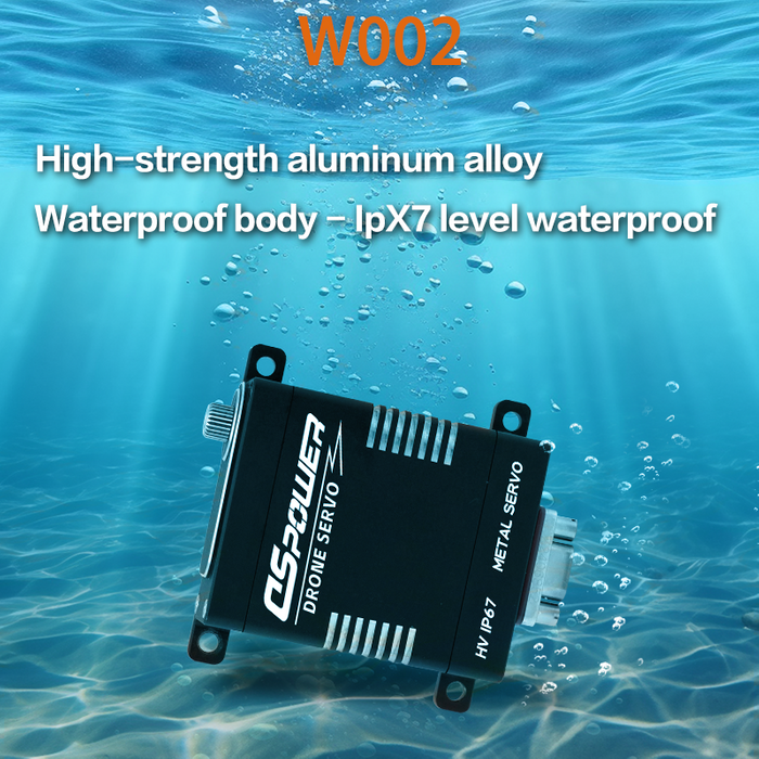 65kg High-Voltage  Servo for Drone Payloads – Waterproof, Interference-Resistant, Dual-Power Supply, Rated for -50°C Low-Temperature Operation