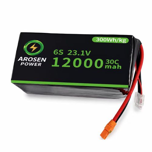 6S,23.1V,12000mah, 30C,300Wh/kg