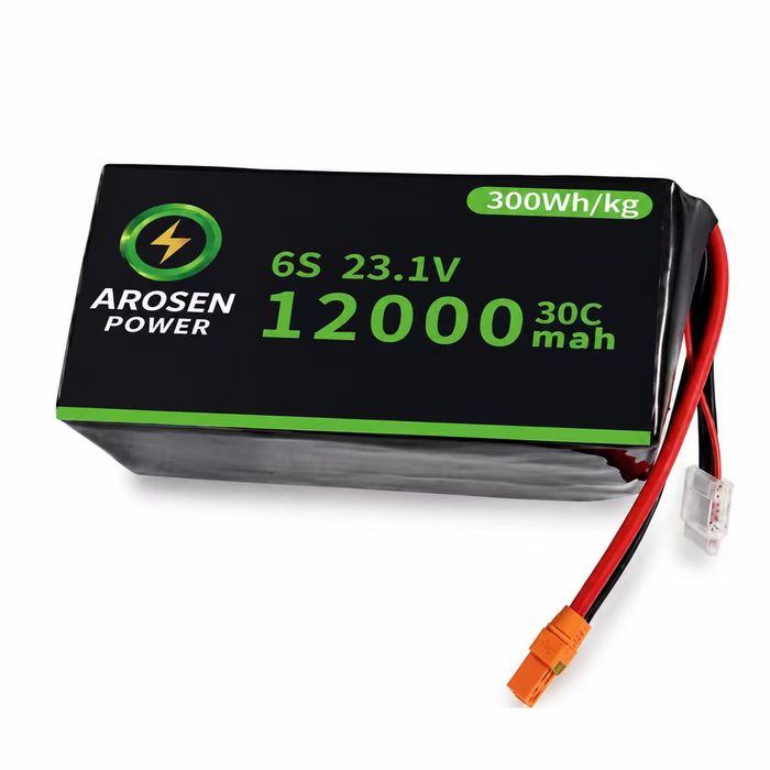 6S,23.1V,12000mah, 30C,300Wh/kg