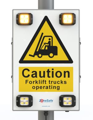ZoneSafe Activated Warning Signs