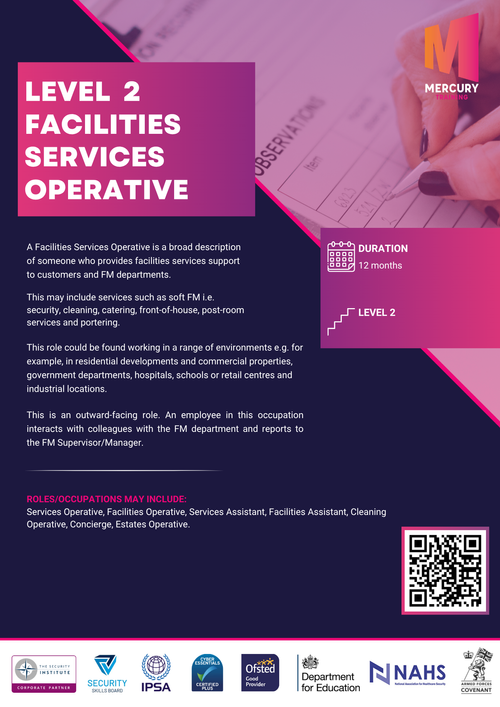 Level 2 Facilities Services Operative