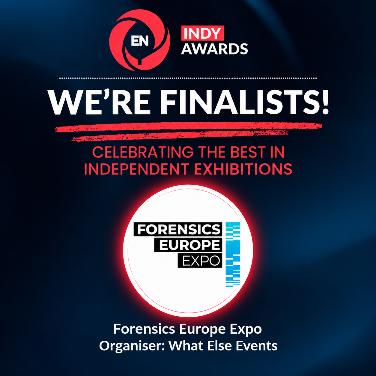 Forensics Europe Expo shortlisted for TWO awards