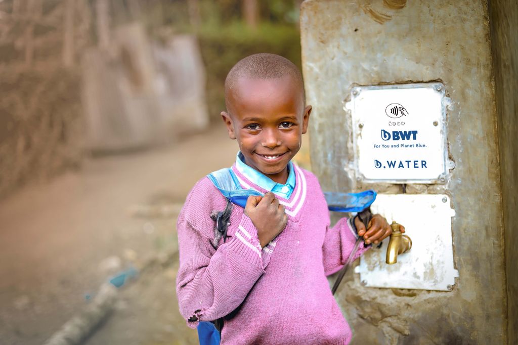 Child smiling to camera