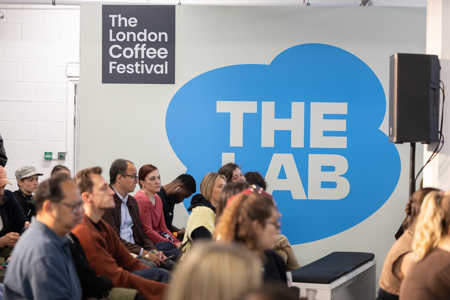 Audience seated in The Lab at The London Coffee Festival