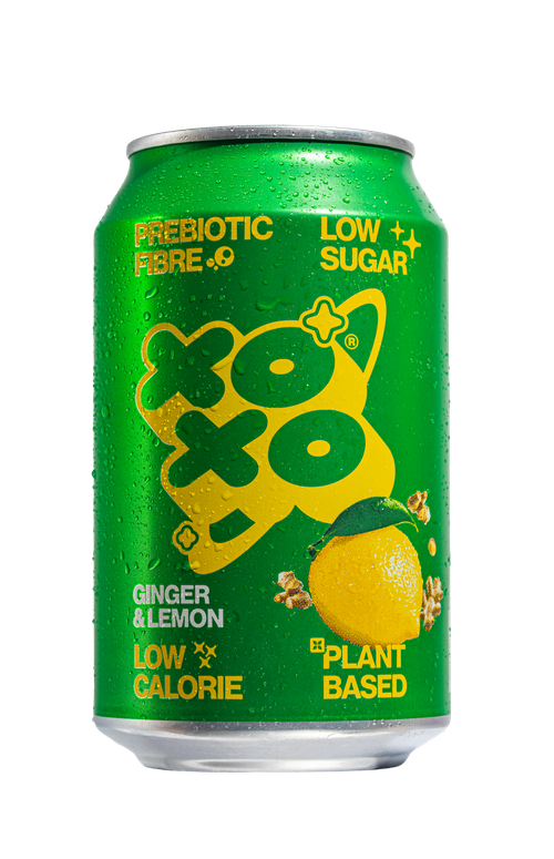 XOXO Ginger & Lemon Prebiotic Soda