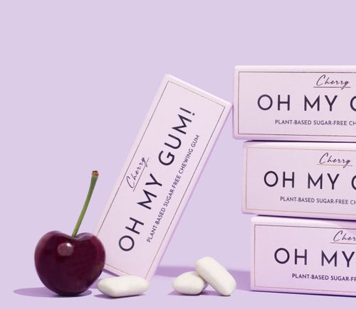 OH MY GUM! Cherry Chewing Gum 19g x12 