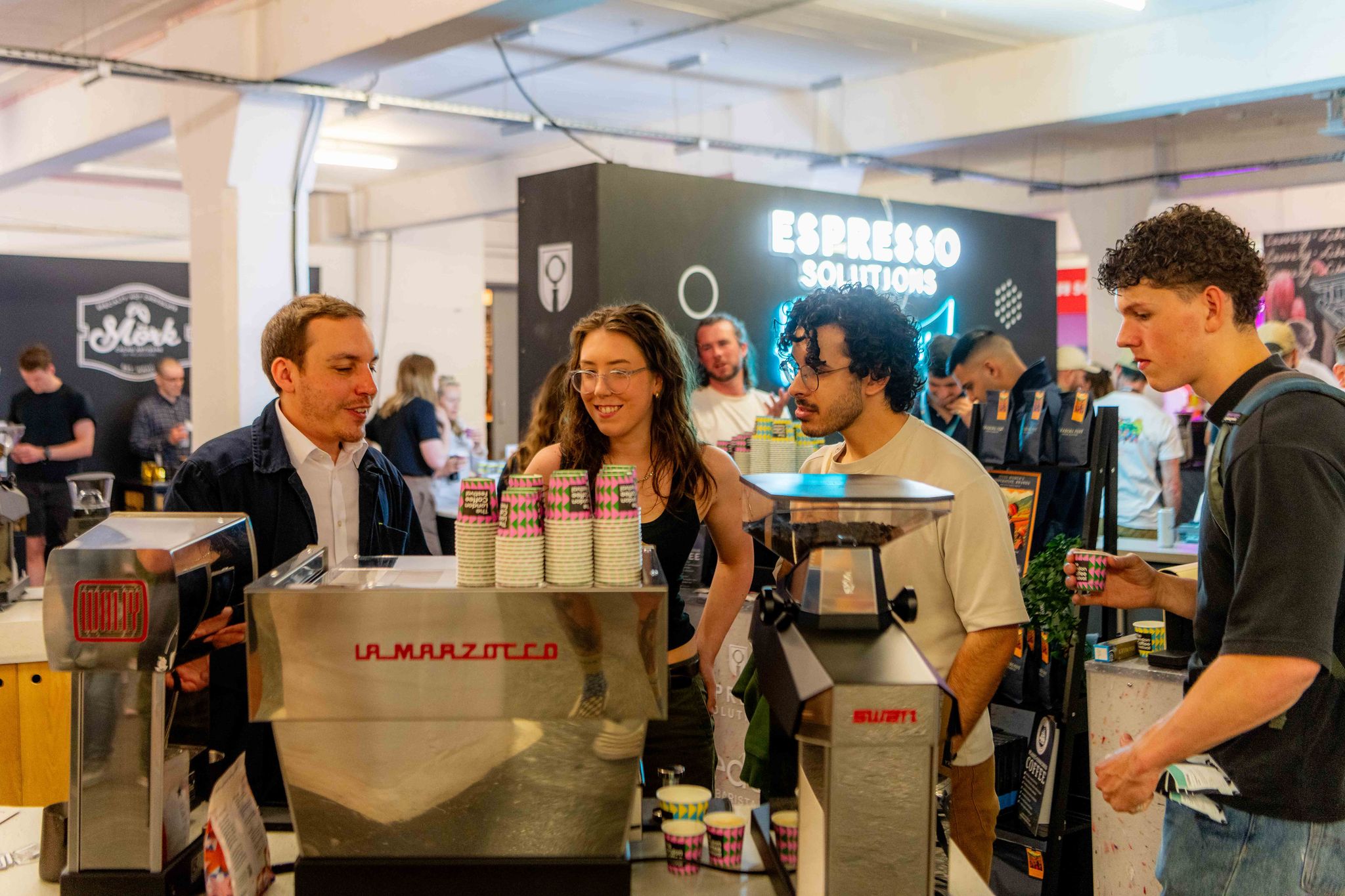 People speaking La Marzocco