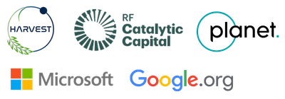 NASA Harvest, Rockefeller Foundation’s Catalytic Capital, Microsoft AI for Good Lab, Google.org, and Planet