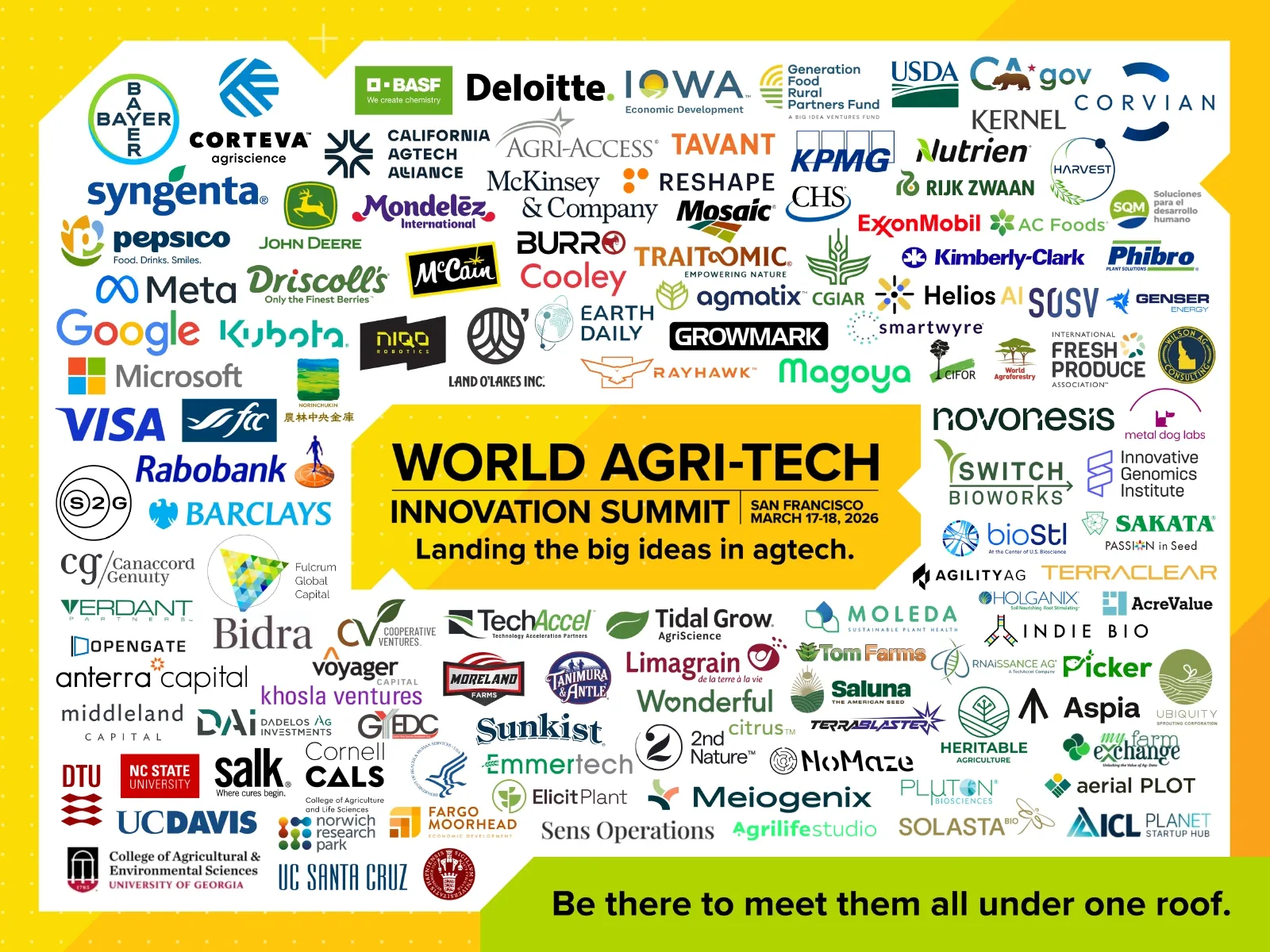 Who's attending World Agri-Tech